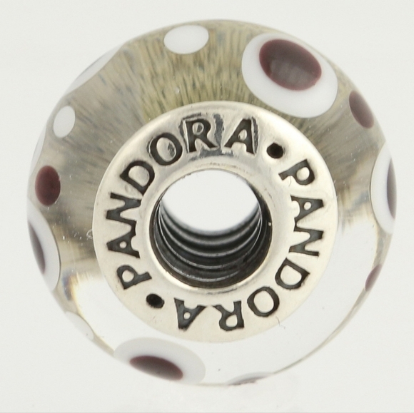 Aurhentic New Pandora Bead Charm Sterling Silver Murano Glass Bubbles Retired - Picture 5 of 7